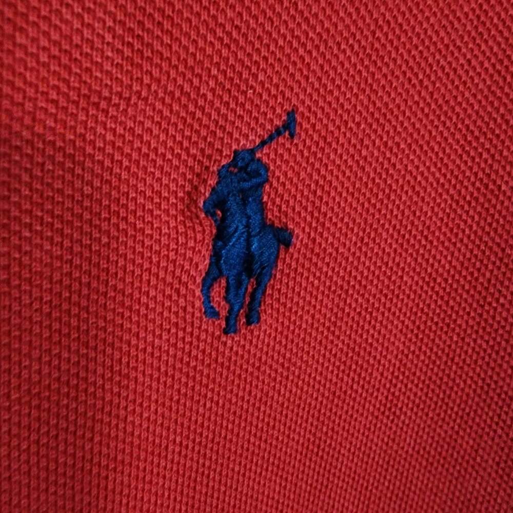 Polo Ralph Lauren Men's Custom Slim Fit Mesh Polo Shirt Red‎ XL - Picture 3 of 5